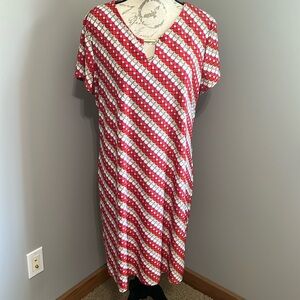 Tacera retro print dress